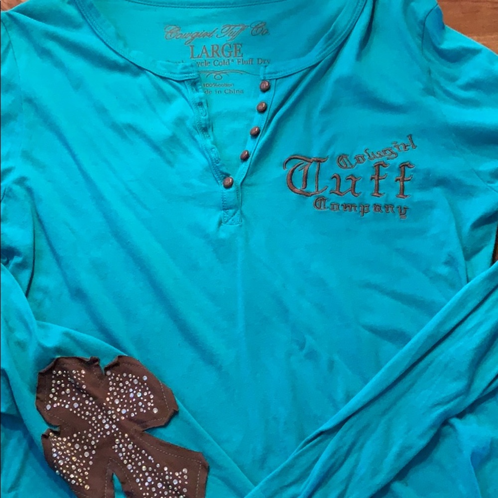 Cowgirl Tuff Co. size large long sleeve shirt